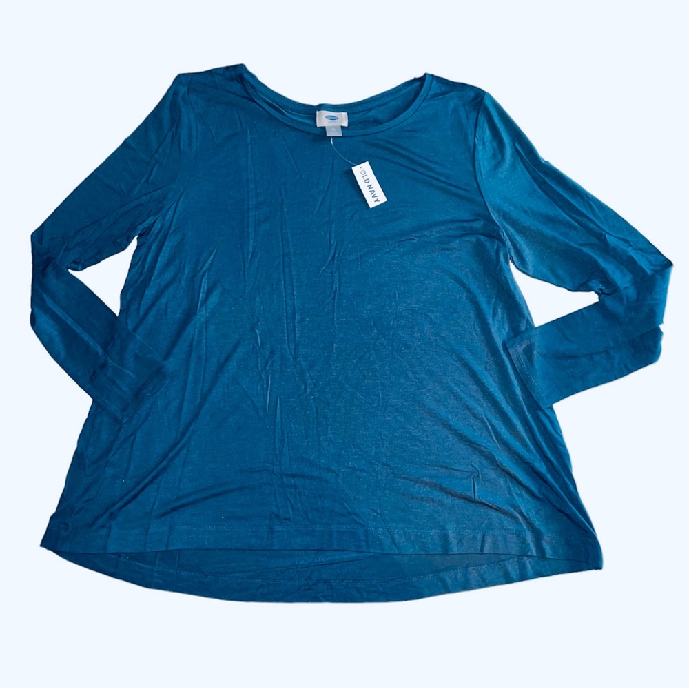 Old Navy Dark Teal Swing Knit Shirt Sz XL